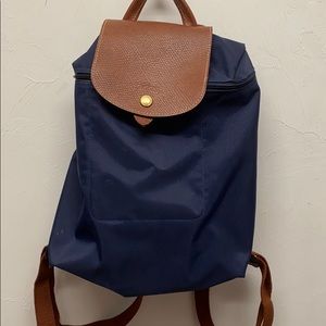Longchamp Navy Le Pliage Backpack